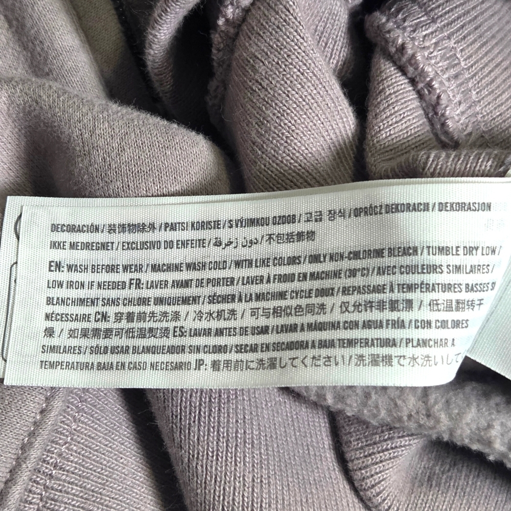 Abercrombie Sunday Half Zip Neutral Sweatshirt Taupe Gray Oversized A&F Max XL - Picture 11 of 13